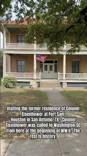Visiting the former residence of Colonel Eisenhower at Fort SamHouston in San Antonio, TX. #history