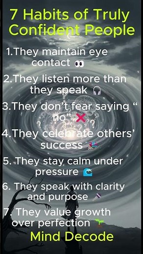 7 Habits of Truly Confident People (Psychology Explained)