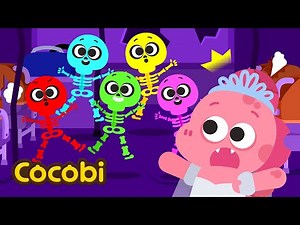 Five Skeletons on the Bus | Song for Kids | Cocobi