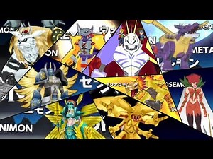 Digimon Adventure PSP - All Digivolutions