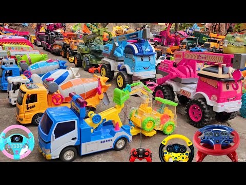 Unboxing Electric School Bus/ RC Electric Door Opening Ambulance, RC Police Car, City Retro RC Bus,