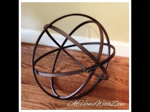 How to Create Orbs Using Embroidery Hoops - DIY