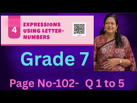 Class 7-Chapter 4- Expressions using Letter- Numbers- Ganitha Prakash- New NCERT Textbook