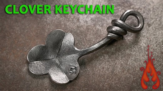 How to make this lucky clover keychain with basic forging tools