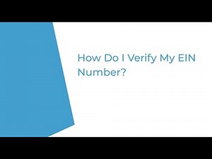 How Do I Verify My EIN Number? | IncParadise