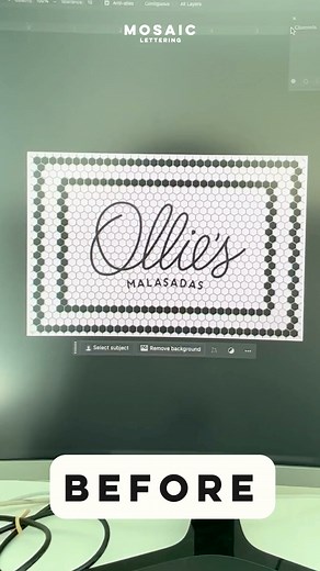 39K views | ✨ From plain to stunning — see how our custom mosaic lettering transforms any entrance. Handcrafted from porcelain or marble tiles, made to last, made for you. Perfect for homes, cafés, restaurants & boutiques.  Choose your design today! | Mosaic Lettering | Facebook