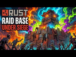 Rust PvE Gameplay: Easy Defendable Zombie Raid Base with Lootable Crate