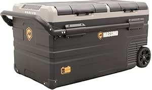 Massimo Motor E-Kooler AC/DC Travel Cooler Fridge for Vehicle RV Boat Fishing Camping, Iceless Electric, Portable Freezer Fridge APP Control (95 Liter) (Batteries Sold Separately)