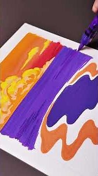 Draw "Homebound Through the Sea of Fire" using acrylic markers. #art #painting #relaxing