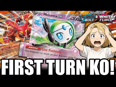 FIRST TURN KO with Meloetta ex! - Black Bolt & White Flare