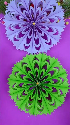 Handmade Paper Snowflakes ❄️💙 Festive Winter Craft Idea