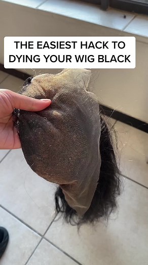 Dye Your Wig Black Easily with This Simple Hack