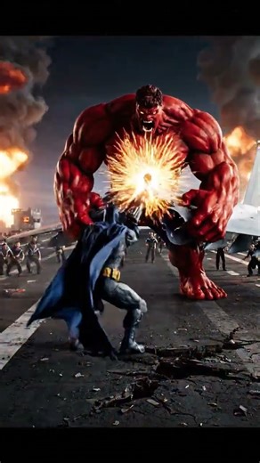 RED HULK vs BATMAN | Epic 8-Second Fight on Aircraft Carrier 💥🚢