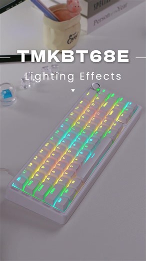 Choose your favorite RGB light color.#kemove #mechanicalkeyboard #setup #computerkeyboard