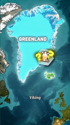 Why Greenland is Icy and Iceland is Green ❄️🌱 #geoscope #geography #geopolitics #facts #maps #world