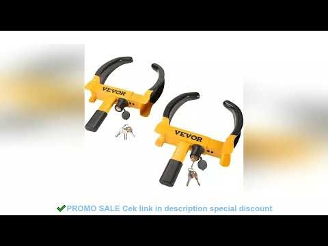 VEVOR Wheel Lock, 2 Packs Universal Wheel Clamp Lock, Adjustable Anti Theft Trailer Lock Wheel Clamp