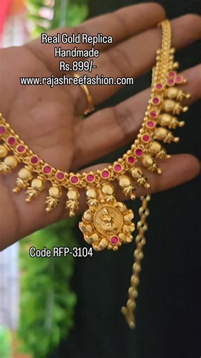 Saranya Nagaraj on Instagram: "🌿Price :Rs.899/- 🌿CODE: RFP-3104 🌿Place Order Through Website *www.rajashreefashion.com*🌿 Premium Quality Premium hand made Necklace For more details watsapp 7010041418/ 9025646497🌿No COD"