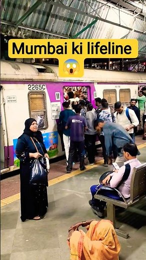 Mumbai ki life line 😱 Mumbai Local Train
