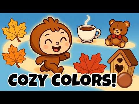 🟤 Russet’s Cozy Color Hunt! | Learn Brown & Warm Colors for Kids