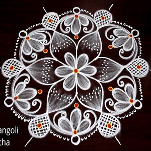 268K views · 3.6K reactions | Beautiful Small rangoli & kolam Designs in easy steps by Suneetha - Muggulu #rangoli #kolam #design #muggulu #art #artist #artwork #arthistory #DIY #rangolidesigns #mandalaart #easyrangoli #simplerangoli #easyrangolisuneetha | Easyrangoli suneetha | Facebook