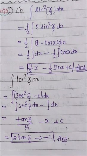 Integration of trigonometric function