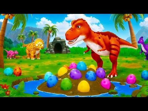 T-Rex Takes Charge of a Dinosaur Egg Hatching Mission | Jurassic World Adventure