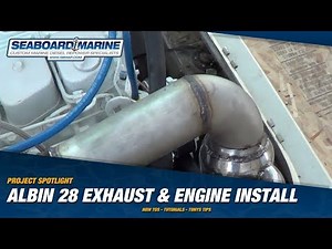 Project Spotlight: Albin 28 Dry Side of Exhaust and Final Motor Install