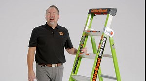 Little Giant Ladder Systems 13610-071 King Kombo 3-in-1 Ladder, 6 Ft, Gray