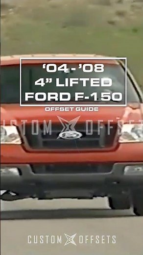 04-08 Ford F-150 - 4 Inch Lifted Offset Video Guide From Custom Offsets
