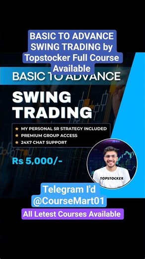 BASIC TO ADVANCE SWING TRADING By Topstocker Full Course Available for free ✅| letest Course #shorts