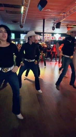 Mid-dance of BULLETPROOF at The Stockyard with us and friends :)