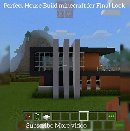 Minecraft: How To Build a Small Modern House🏡 Tutorial (#3 ) |Easy Survival Build final Look #foryou