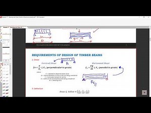 02 TIMBER BEAMS BENDING AND SHEAR STRESSES
