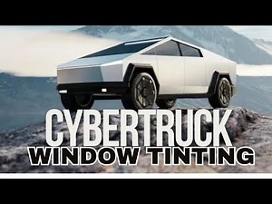 Tesla Cybertruck Cyberbeast window tint with llumar formula one stratos
