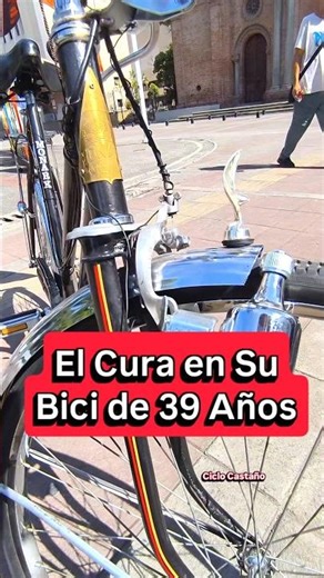 The Priest of San Tropel and his Antique Bicycle.