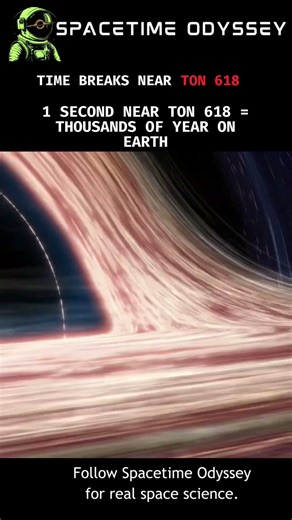 What 1 Second Near TON 618 Does to Time #cosmo #shorts #cosmicexploration #universe