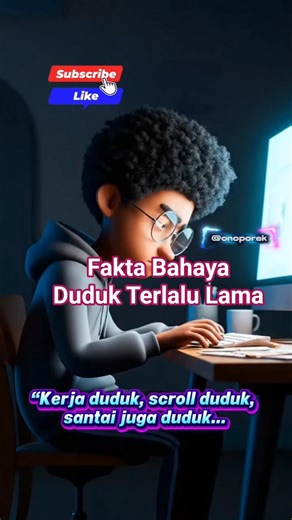 Kebanyakan Duduk Bisa Bahaya? Ini Faktanya! #kesehatan #shortvideo