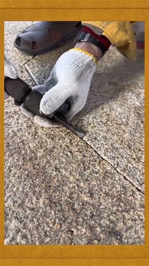 Simple Limestone Carving Technique for Garden Floors #StoneWorkGuide #GardenTips #DIYSkills