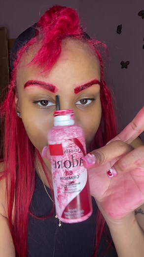 Yall i dont even like it i hate middle parts bro 🤣🤣🥴🥴 #fyp #hairtok #nychairstylist #redhairblackgirl #hairinfluencer