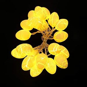 Wesgen Easter LED String Lights,Battery Operated Egg Light,20 Pastel Bulbs 10ft Long,for Outdoor and Indoor Decorations