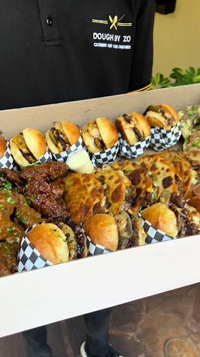 Customizable Party Box with Mini Burgers, Tacos, and Wings