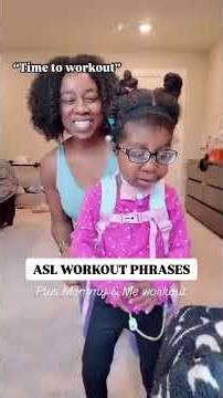 LEARN ASL [ WORKOUT & FITNESS SIGNS]Cali loves our workout sessions so I wanted to teach