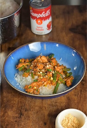 Spicy Chicken Stir Fry with Tomato Soup Recipe