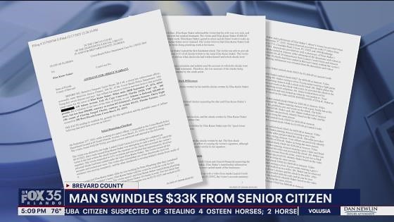 Man cashed 38 checks, stole $33K from Florida senior: Deputies