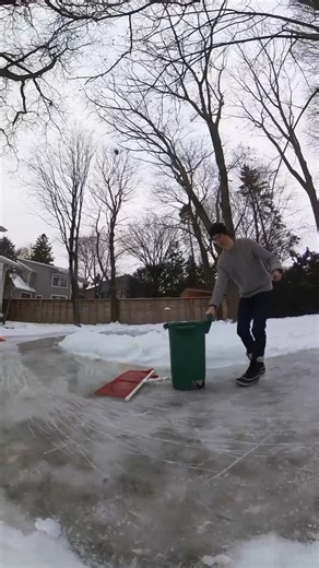 Meet the Homeboni! A perfect DIY Zamboni that creates some smooth ice on my backyard rink!