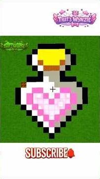 Potion Bottle Base in Minecraft! | Unique Base Design#minecraft#youtubeshorts#shorts#viral#trending