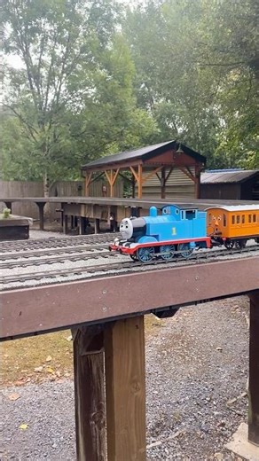 Awesome outdoor model railway setup at the South Devon Railway with Thomas, Annie & Clarabel.