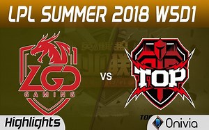 [LPL赛事速看] LGD vs TOP 精彩的对局 W5D1 高光时刻 18.07.16