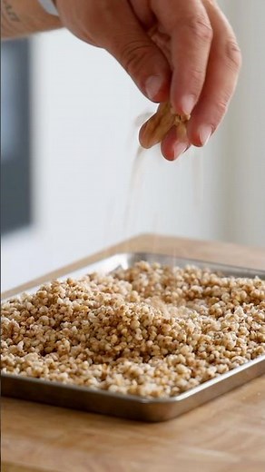Crispy Puffed Buckwheat / Grains #shorts