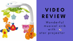 Watch Best Musical Crib with Star Projector Unboxing Video Review on Amazon Live
